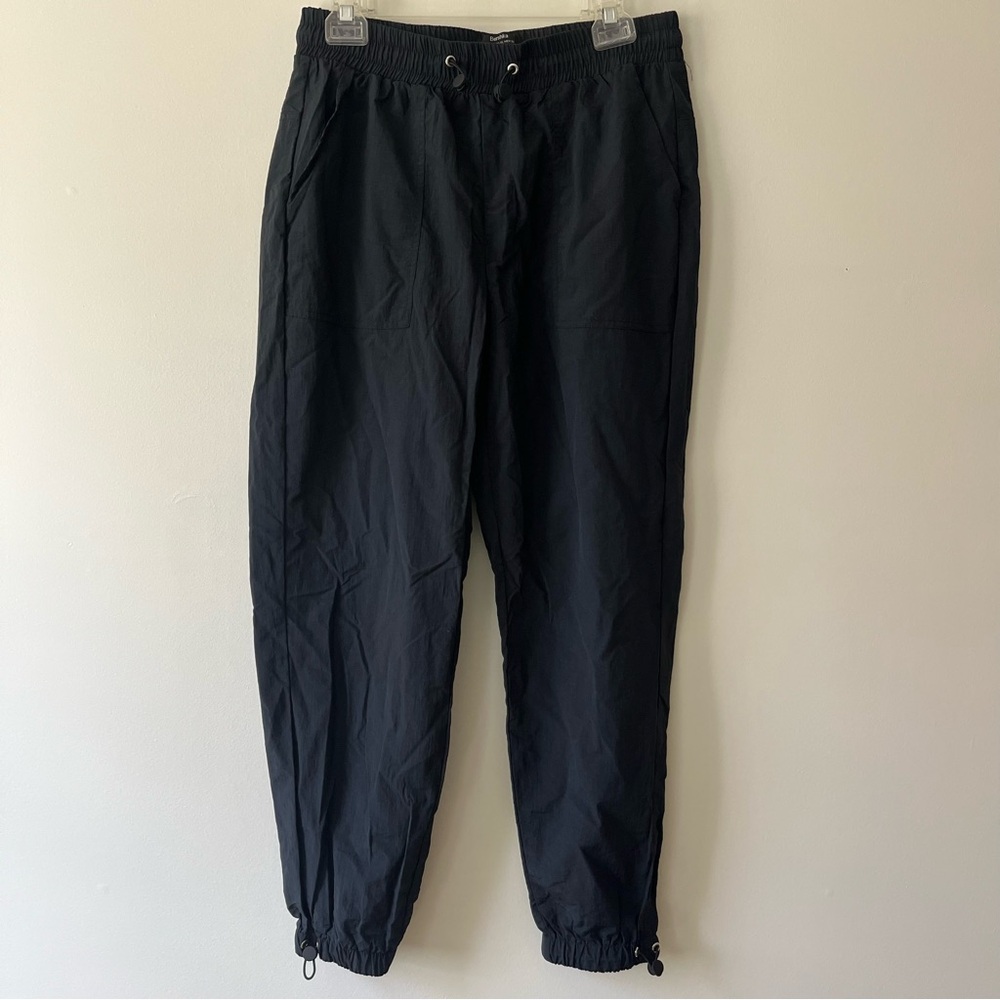 Bershka Parachute Pants XL Black